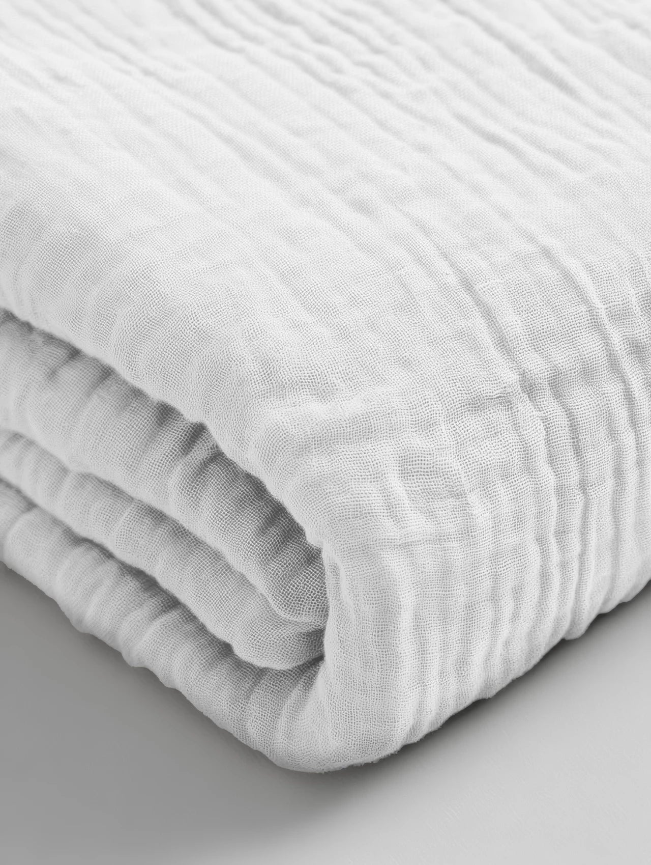 Decoware mousseline hoeslaken - microvezel - wit