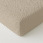 Decoware mousseline hoeslaken - microvezel - zand