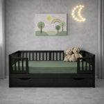 Decoware peuter hoeslaken - katoen - groen - 70x150 cm