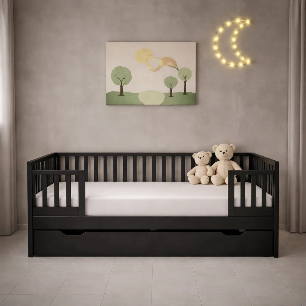 Decoware peuter hoeslaken - katoen - wit - 70x150 cm