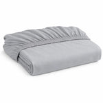 Peuter hoeslaken van Decoware in de kleur grijs