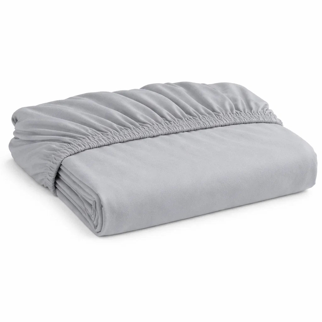 Peuter hoeslaken van Decoware in de kleur grijs