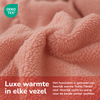 Teddy fleece hoeslaken - roze