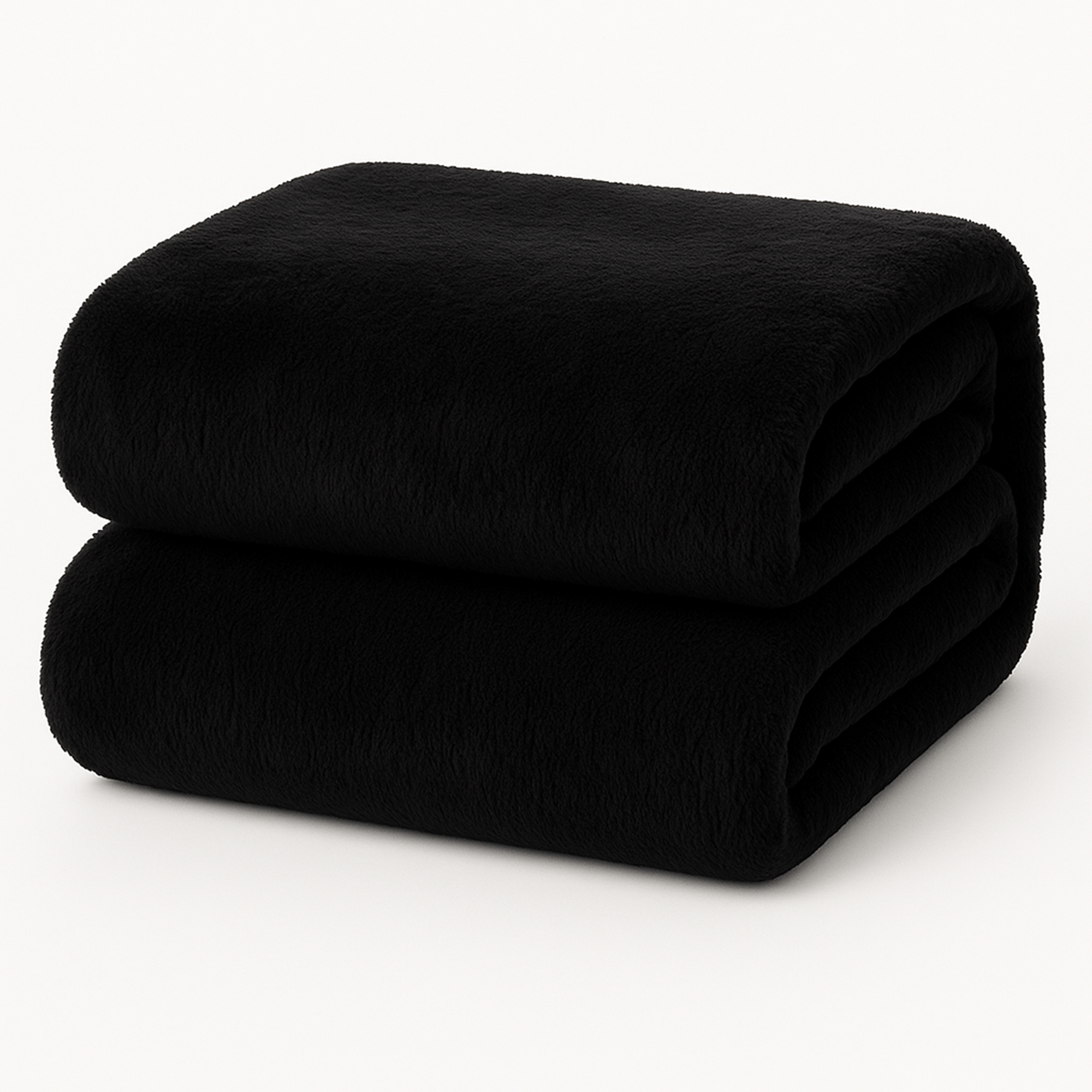 Teddy fleece hoeslaken - zwart