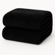 Teddy fleece hoeslaken - zwart