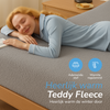 Teddy fleece hoeslaken - grijs