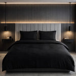 Decoware dekbedovertrek uni - Zwart - Katoen