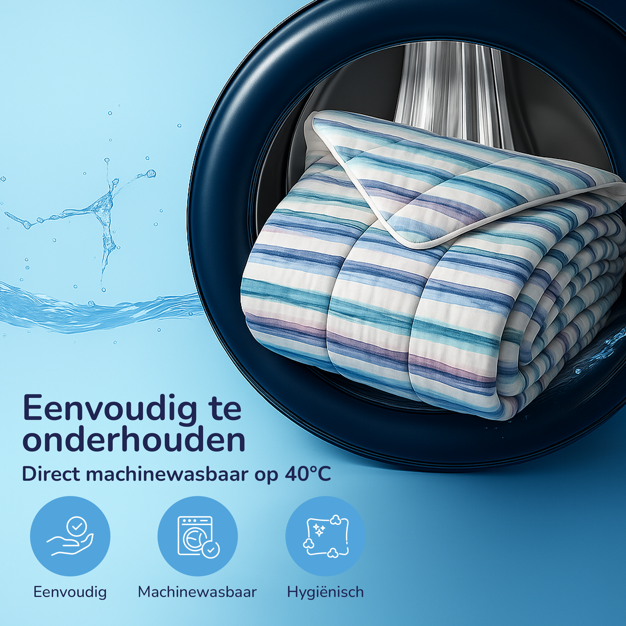 Decoware dekbed zonder overtrek inclusief kussensloop Horizon - microvezel