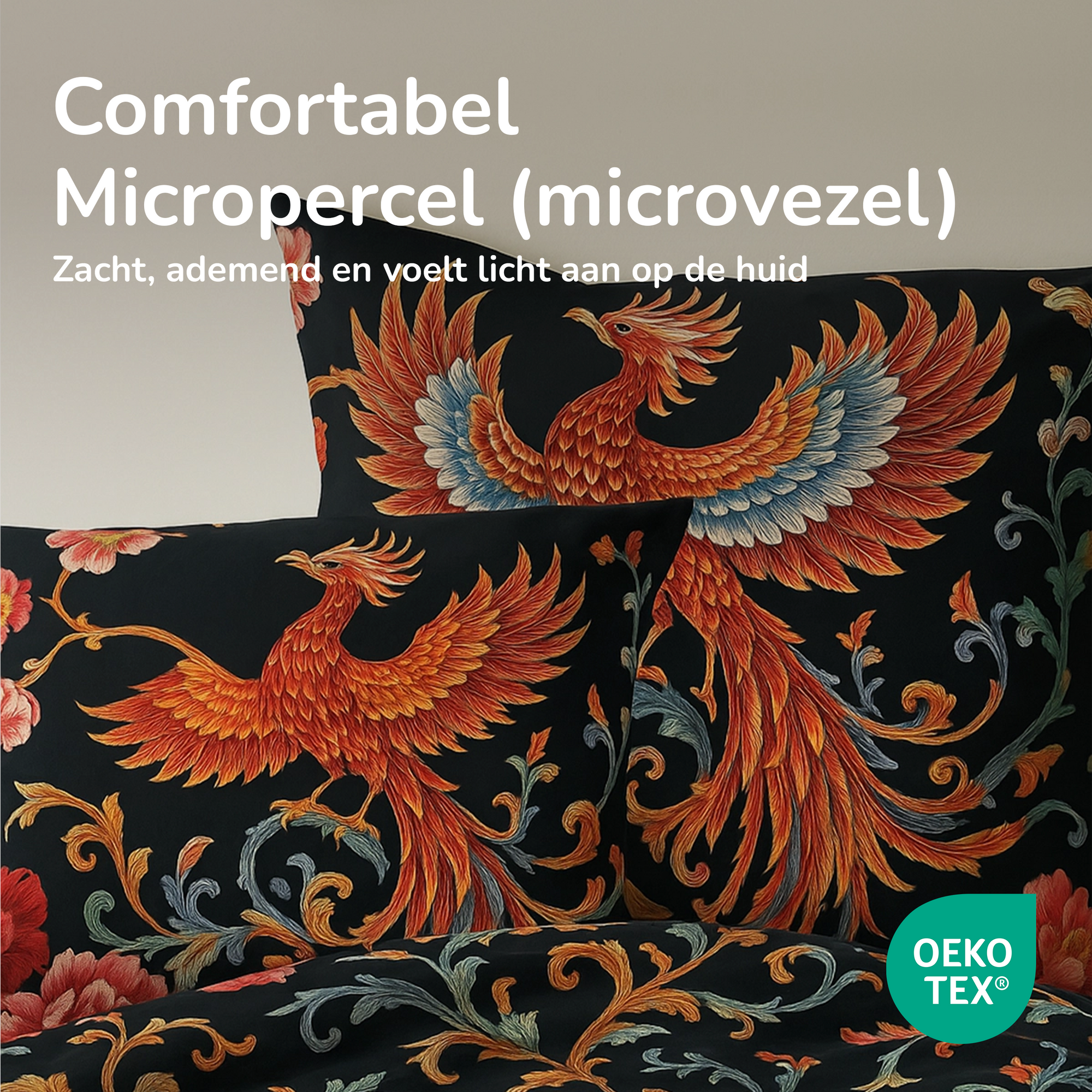 Decoware dekbed zonder overtrek inclusief kussensloop - Phoenix Bloom - microvezel