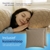 Decoware dekbed zonder overtrek incl. kussensloop - Tufted Curve - taupe