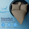 Decoware dekbed zonder overtrek incl. kussensloop - Tufted Curve - taupe