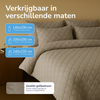 Decoware dekbed zonder overtrek incl. kussensloop - Tufted Curve - taupe