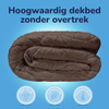 Decoware dekbed zonder overtrek incl. kussensloop - Tufted Curve - Bruin