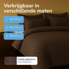 Decoware dekbed zonder overtrek incl. kussensloop - Tufted Curve - Bruin