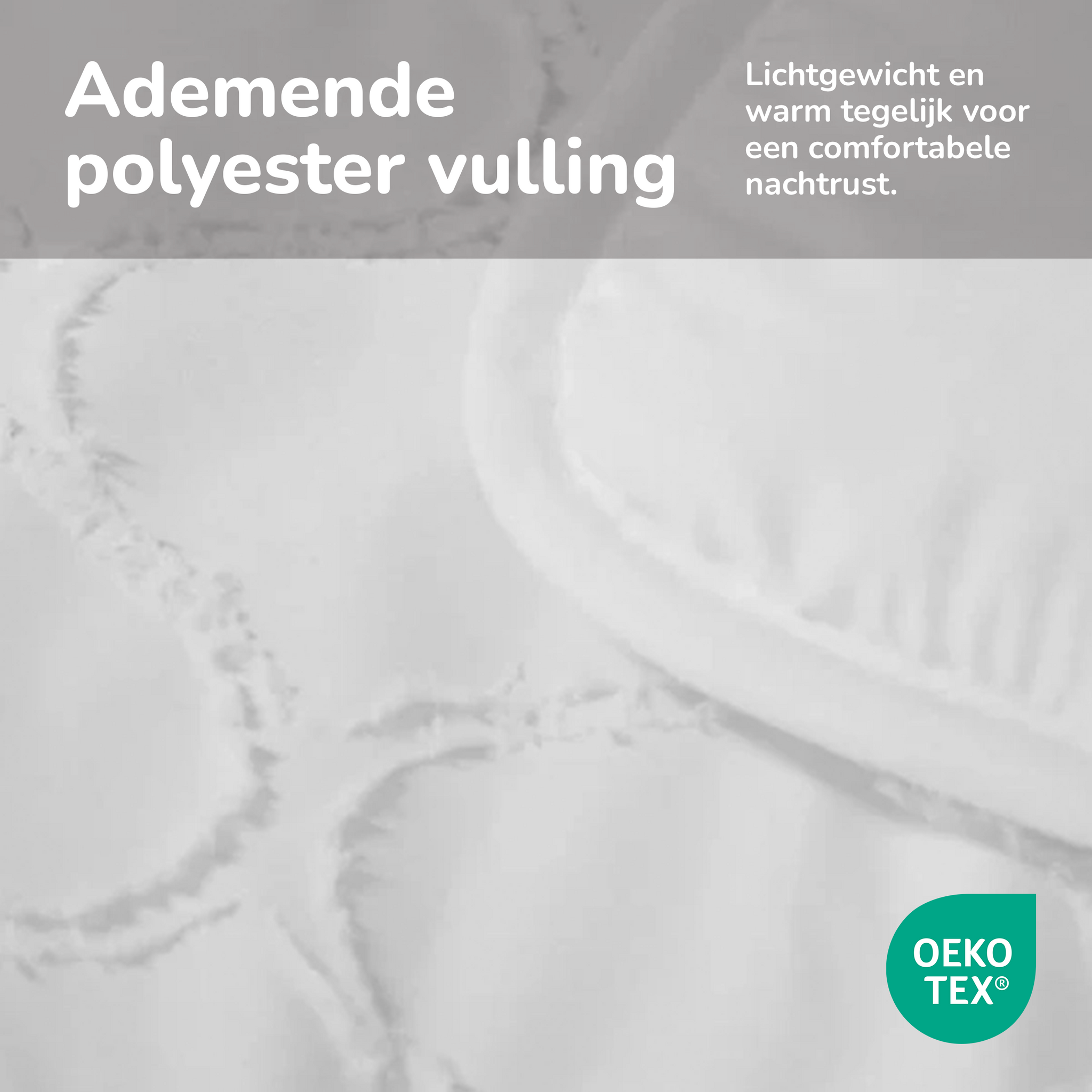 Decoware Easy dekbed zonder overtrek inclusief kussensloop - Tufted Curve - off white