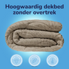 Decoware dekbed zonder overtrek incl. kussensloop - Tufted Waves - taupe