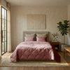 Dekbed zonder overtrek Roze - Katoen Percale - Incl. Kussenslopen - 240x220 cm - vooraanzicht