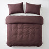Dreamhouse dekbedovertrek Stone Washed Katoen - Burgundy