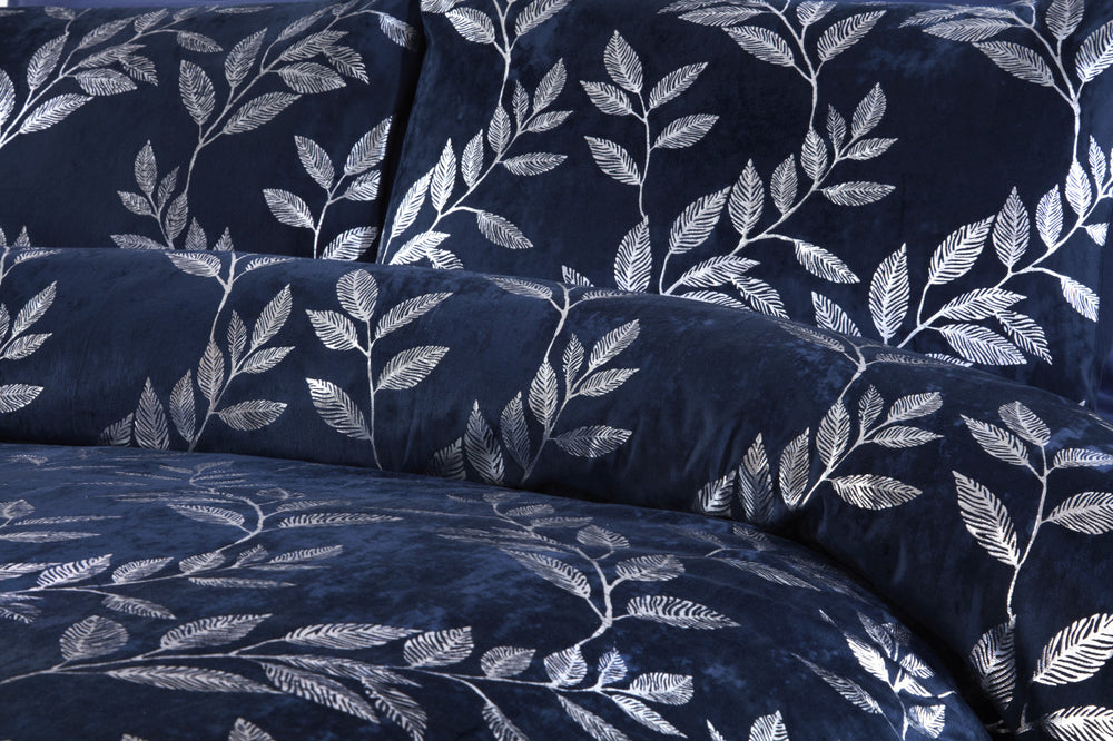 Belle Maison dekbedovertrek Como navy - velvet