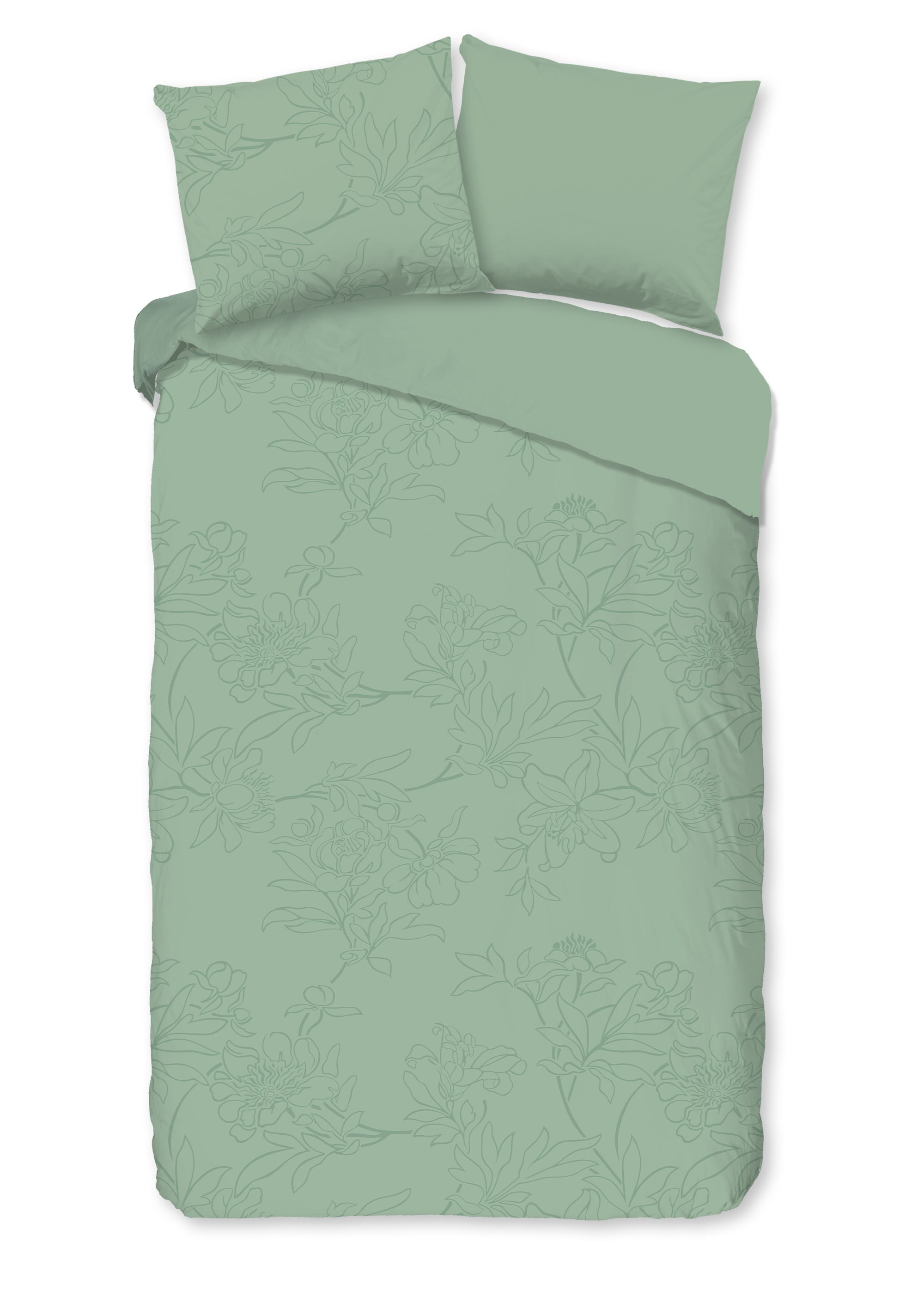 Pure dekbedovertrek Den Haag - Groen - Microvezel