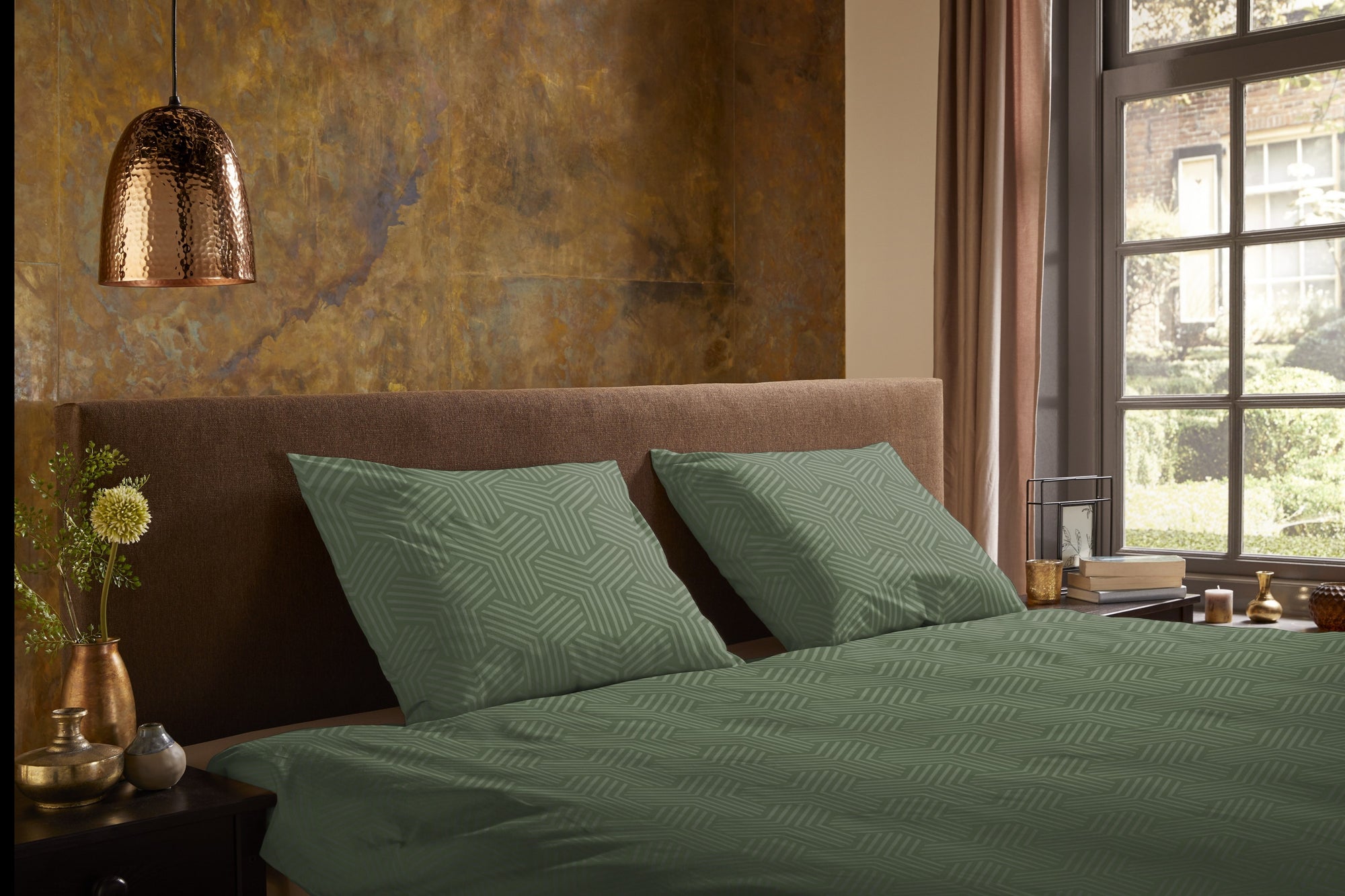 Pure dekbedovertrek Groningen - Groen - Microvezel