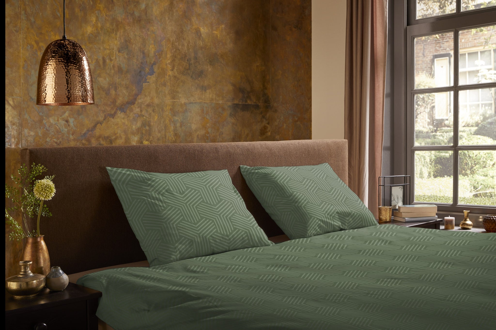 Pure dekbedovertrek Groningen - Groen - Microvezel