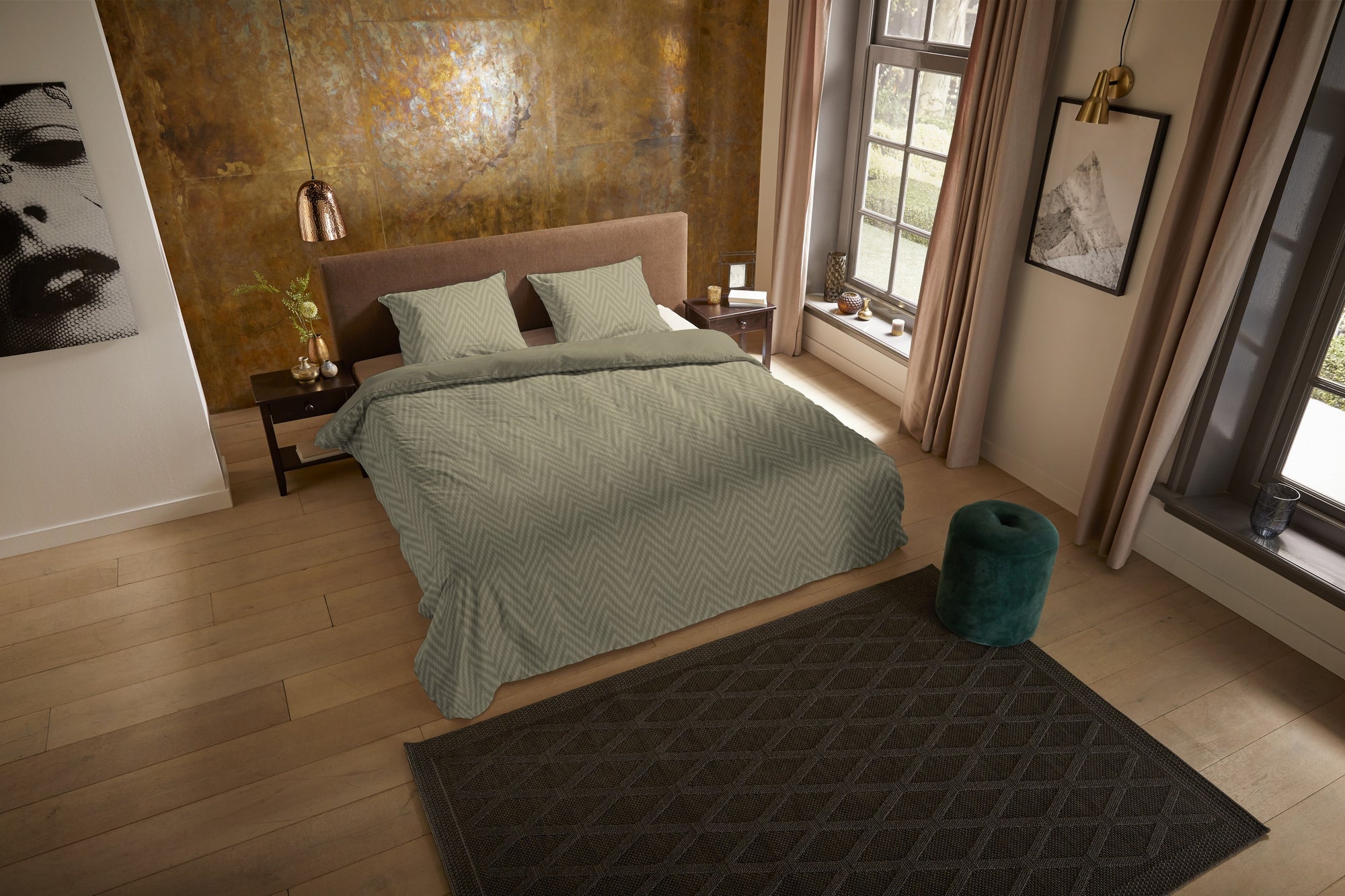 Pure dekbedovertrek Haarlem - Zand - Microvezel