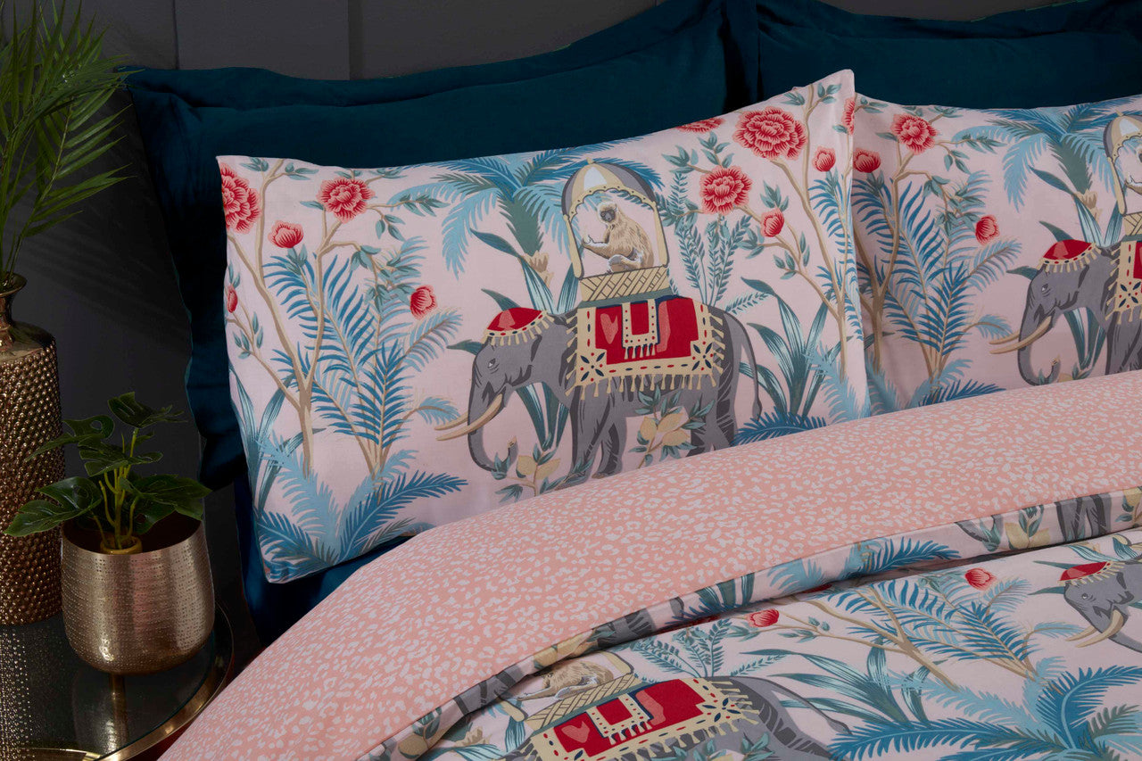 Dekbedovertrek Jungle Expedition blush - polykatoen