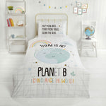 Purest Home dekbedovertrek Planet B - polykatoen