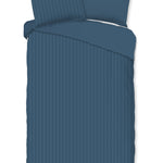 Descanso dekbedovertrek Hotel Sevilla - Denim - Katoensatijn