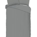 Descanso dekbedovertrek Hotel Sevilla - Grijs - Katoensatijn