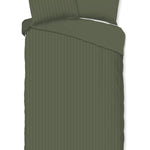 Descanso dekbedovertrek Hotel Sevilla - Olive Green - Katoensatijn