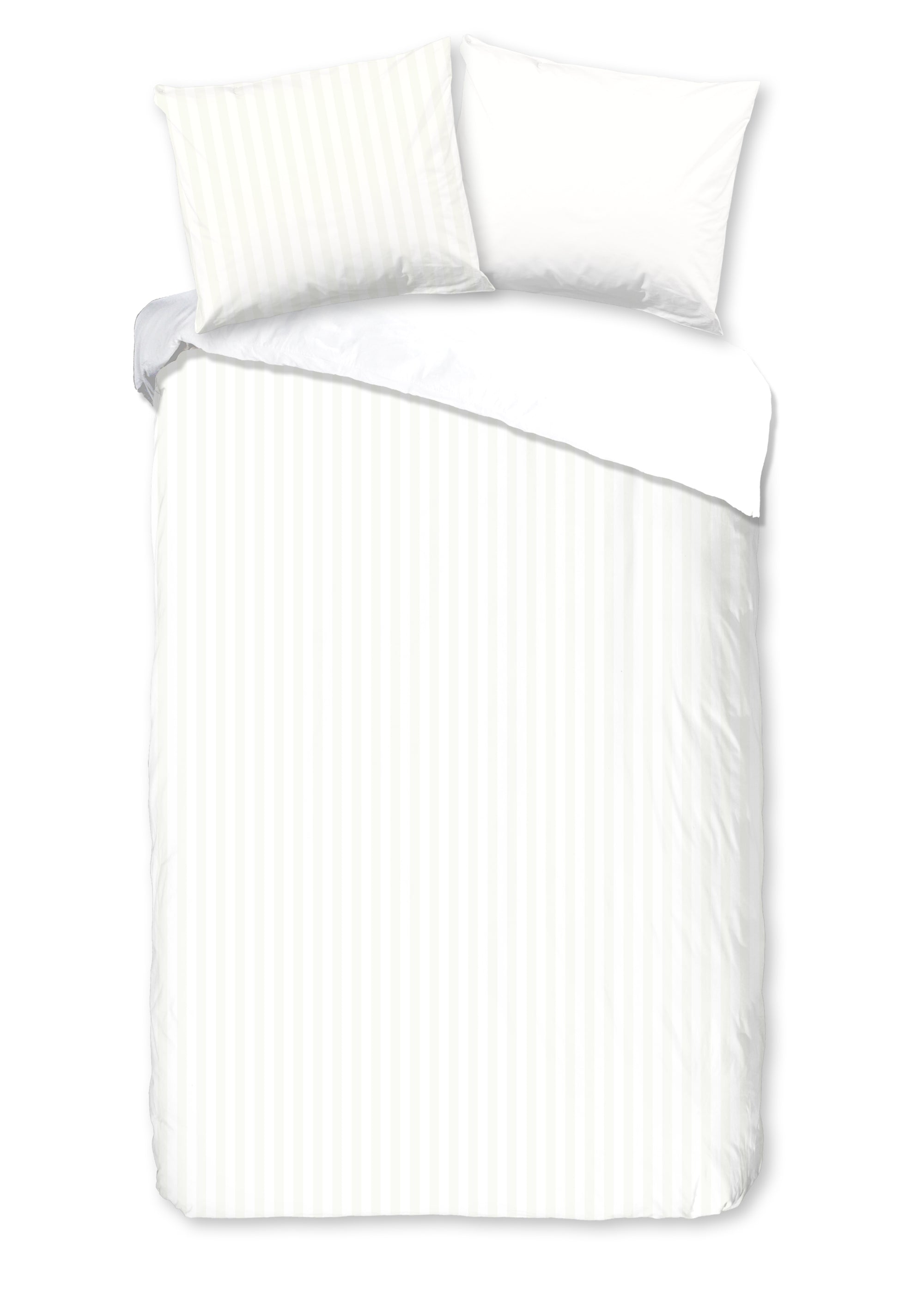 Descanso dekbedovertrek Hotel Sevilla - Wit - Katoensatijn