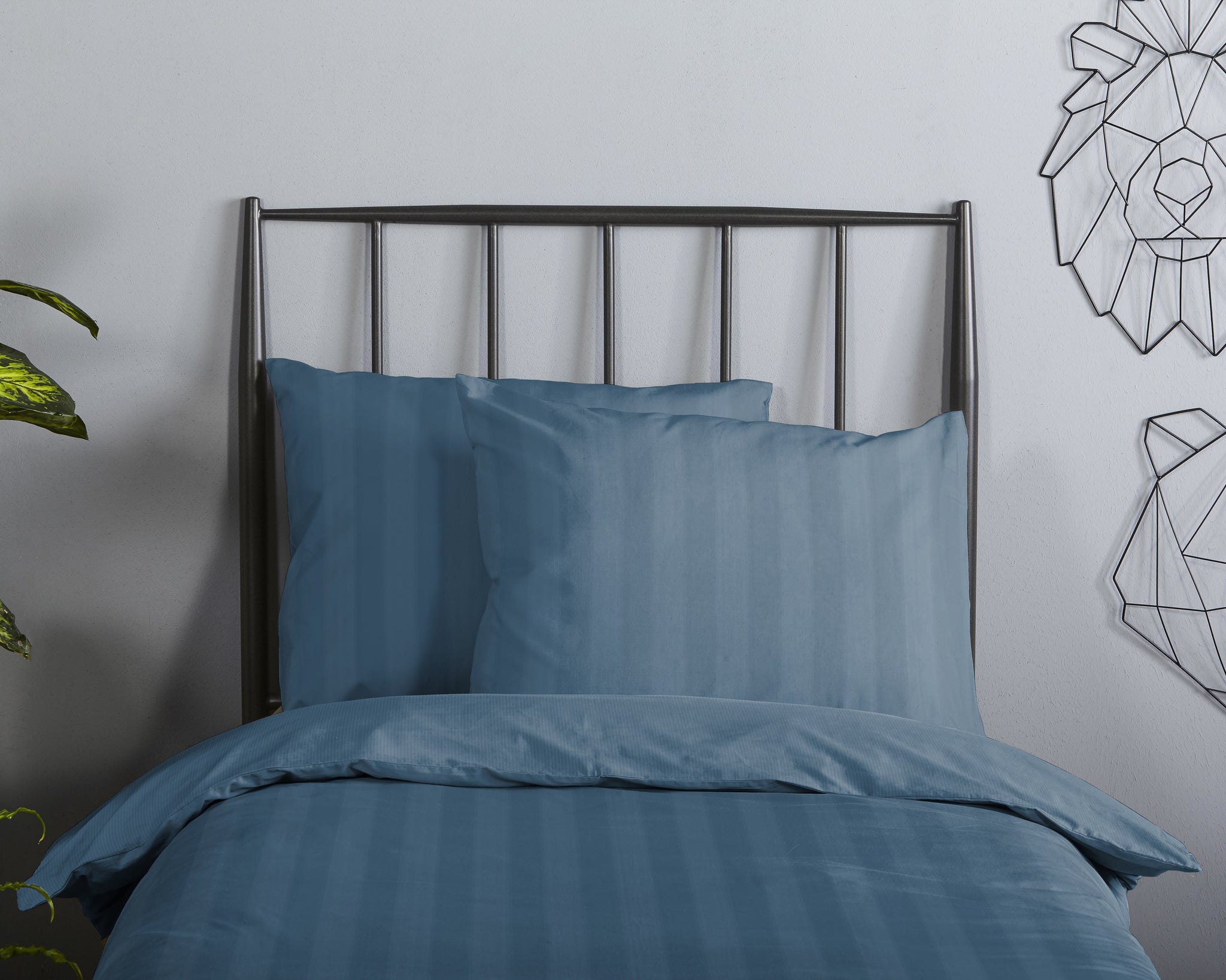 Descanso ledikant dekbedovertrek Hotel Sevilla - Denim - katoen - 100x135 + 40x60 cm