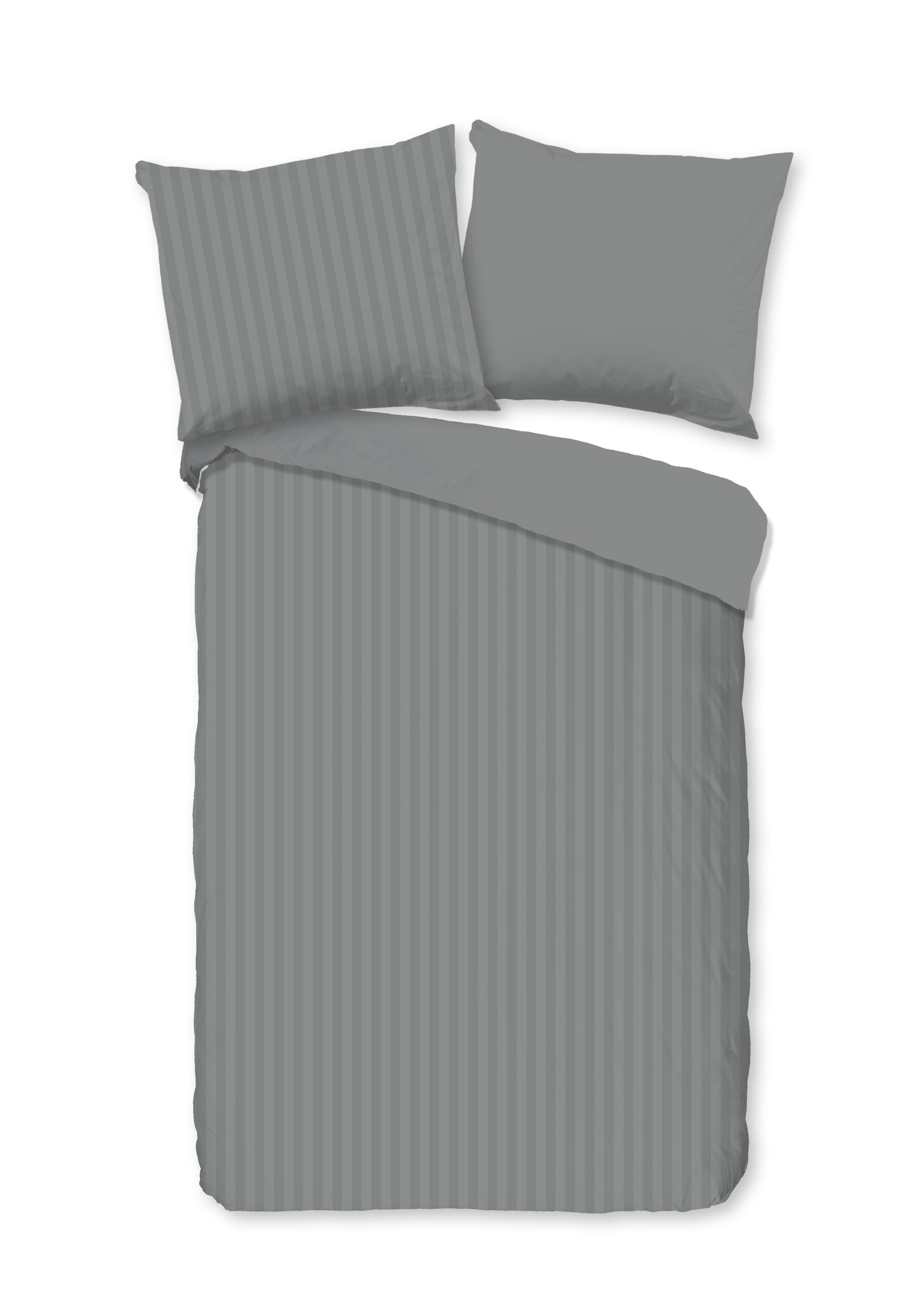 Descanso ledikant dekbedovertrek Hotel Sevilla - Grijs - katoen - 100x135 + 40x60 cm