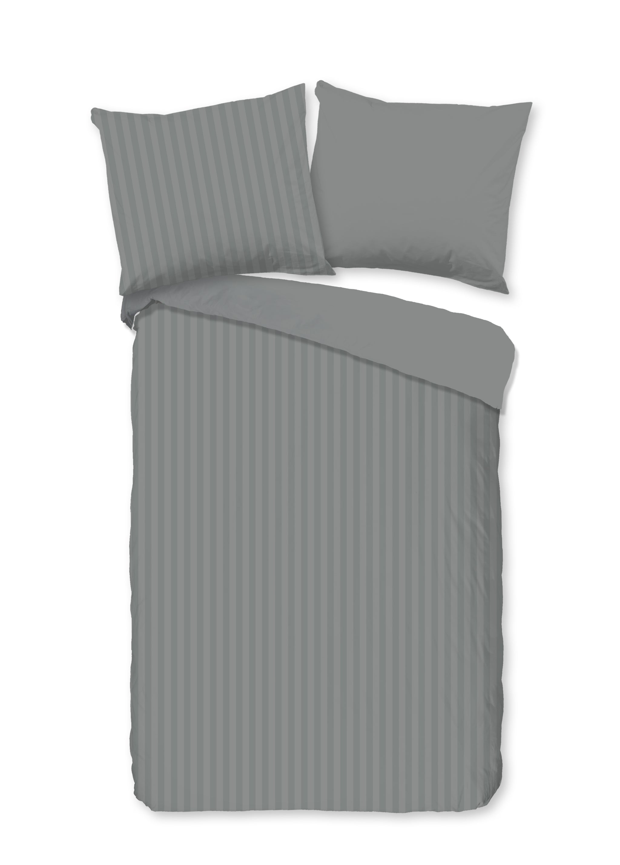 Descanso ledikant dekbedovertrek Hotel Sevilla - Grijs - katoen - 100x135 + 40x60 cm