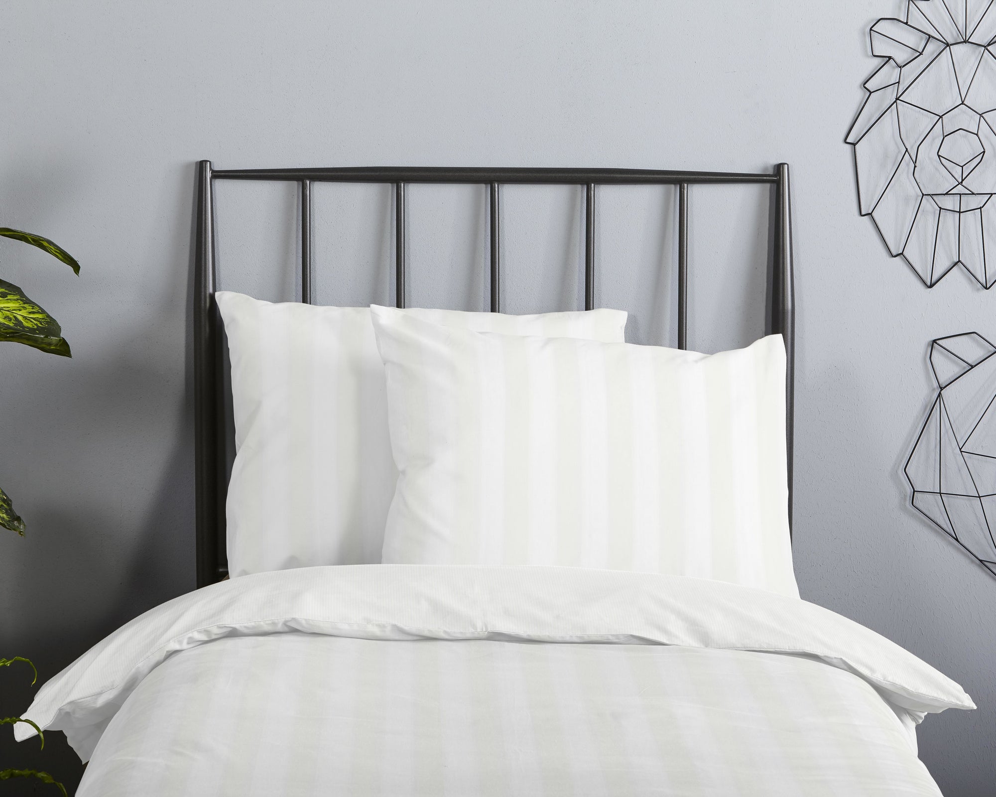 Descanso ledikant dekbedovertrek Hotel Sevilla - Wit - katoen - 100x135 + 40x60 cm