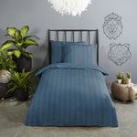 Descanso peuterbed dekbedovertrek Hotel Sevilla - Denim - katoen satijn - 120x150 + 60x70 cm