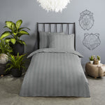 Descanso peuterbed dekbedovertrek Hotel Sevilla - Grijs - katoen satijn - 120x150 + 60x70 cm
