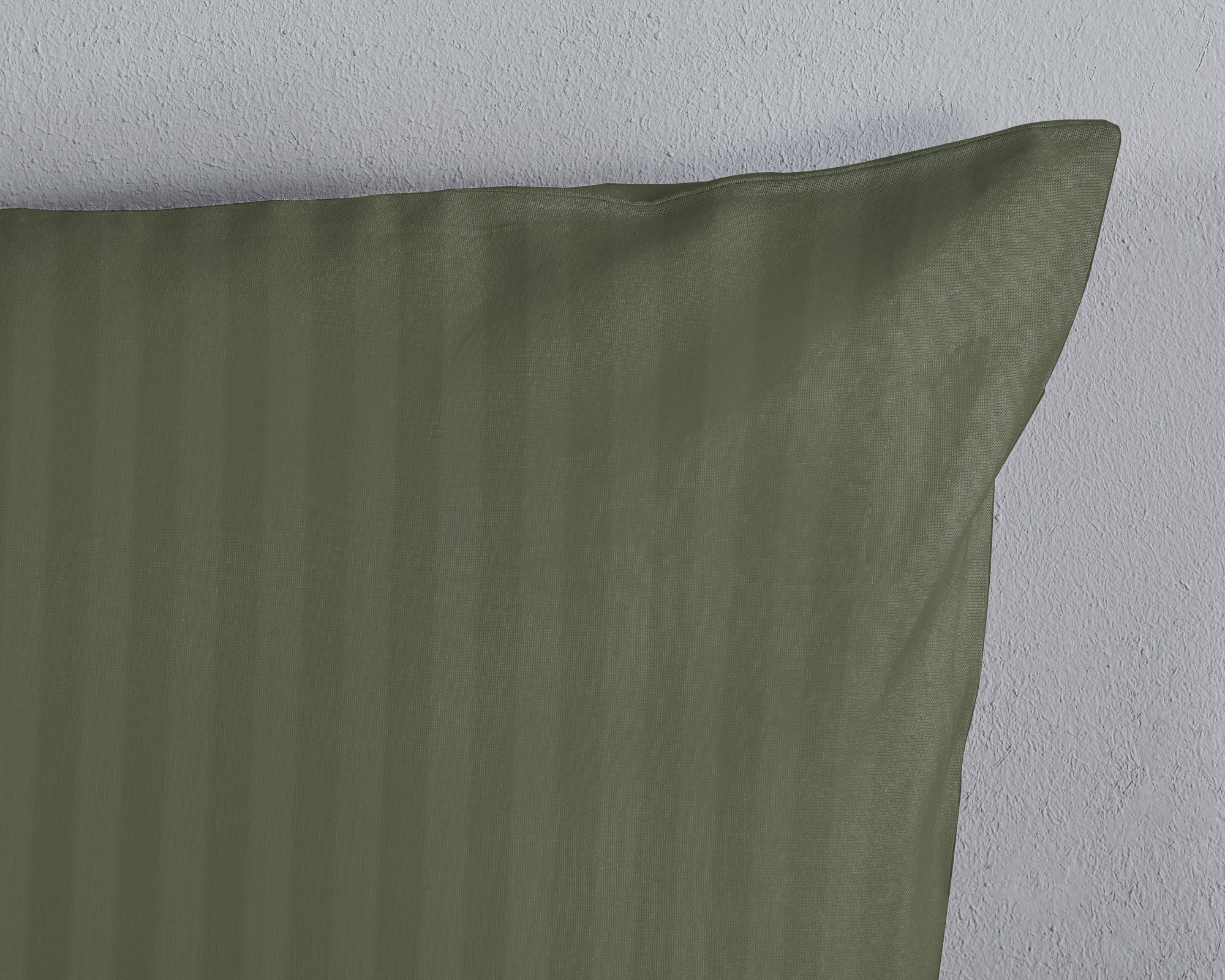 Descanso peuterbed dekbedovertrek Hotel Sevilla - Olive Green - katoen satijn - 120x150 + 60x70 cm