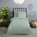 Descanso peuterbed dekbedovertrek Hotel Sevilla - Light Sage - katoen satijn - 120x150 + 60x70 cm