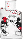 Disney kinderdekbedovertrek Minnie & Mickey Love - katoen
