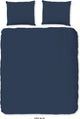 HIP dekbedovertrek uni - Katoensatijn - Donkerblauw