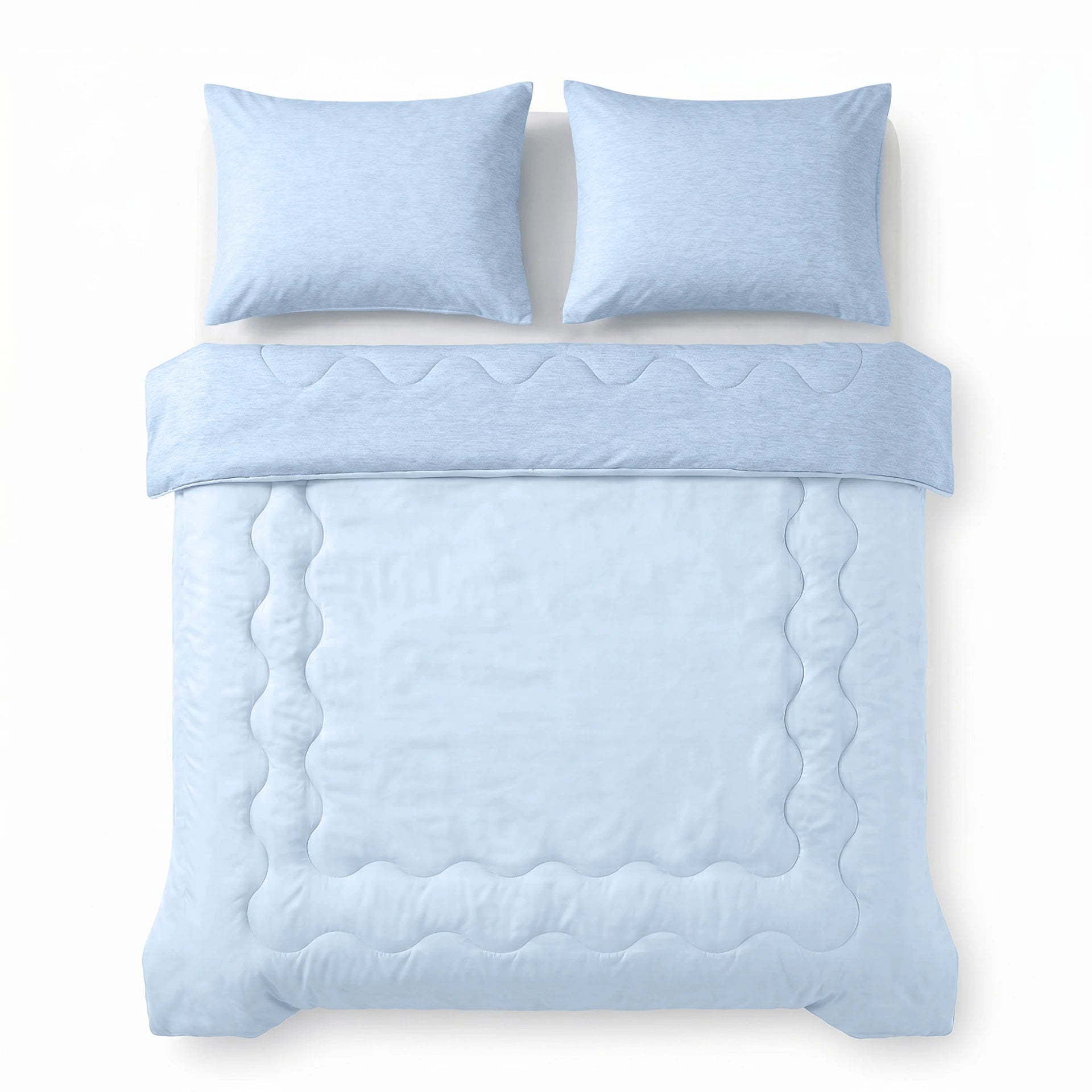 Dreamhouse verkoelend zomerdekbed zonder overtrek Blue Cell excl. kussensloop - Blauw - bovenkant