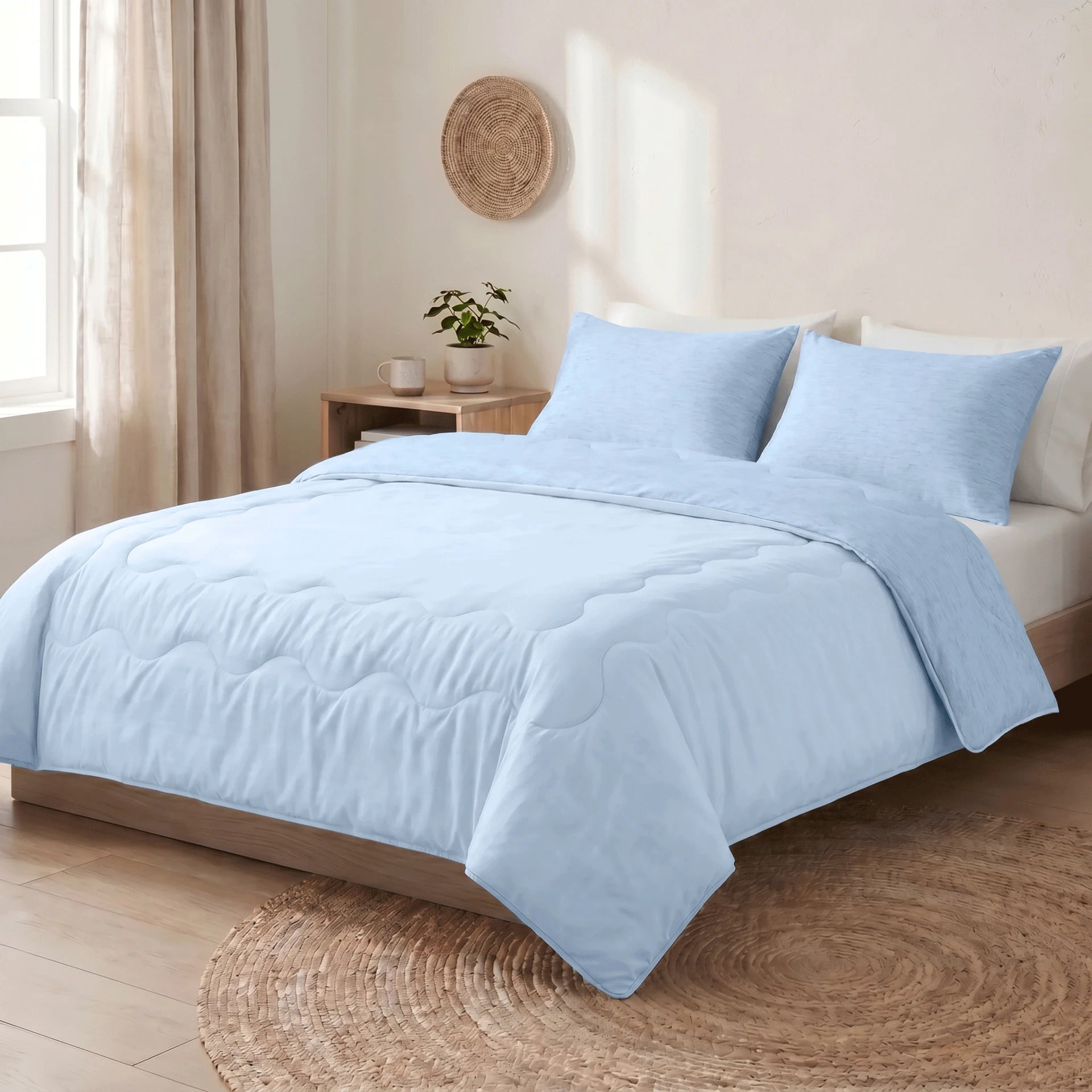 Dreamhouse verkoelend zomerdekbed zonder overtrek Blue Cell excl. kussensloop - Blauw - sfeerimpressie