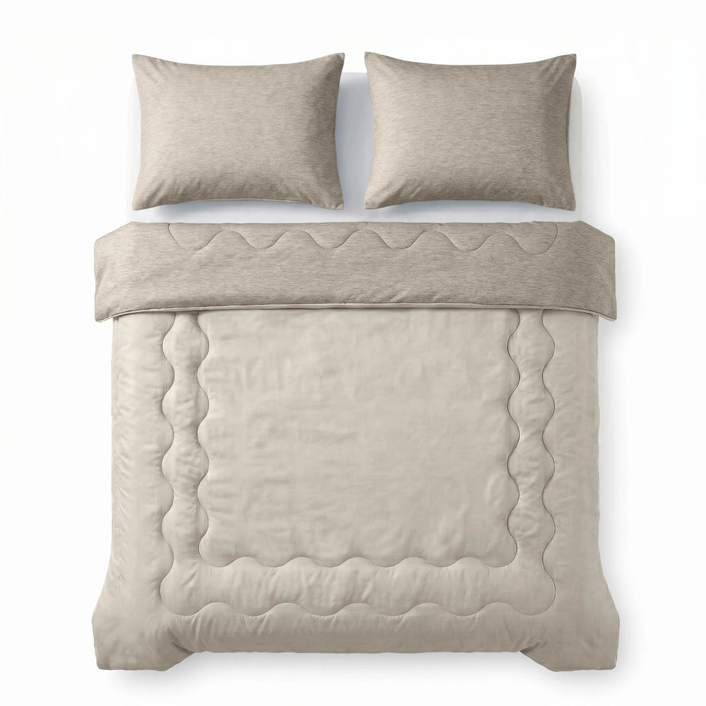 Dreamhouse verkoelend zomerdekbed zonder overtrek Blue Cell excl. kussensloop - Taupe - bovenzijde