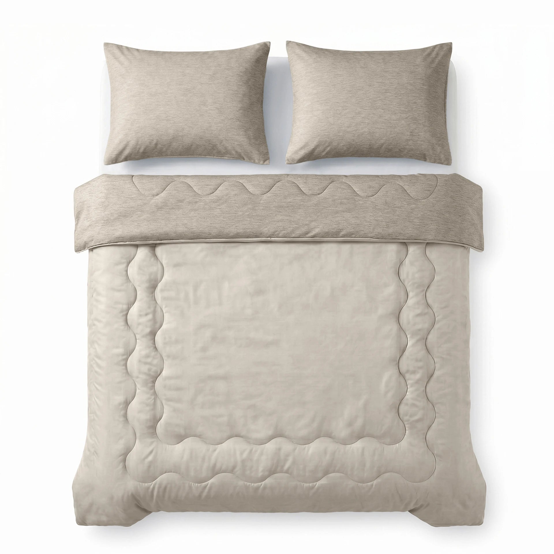 Dreamhouse verkoelend zomerdekbed zonder overtrek Blue Cell excl. kussensloop - Taupe - bovenzijde