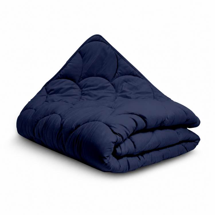 Eazzzy Dekbed zonder overtrek Solid Color - excl. kussensloop - Navy