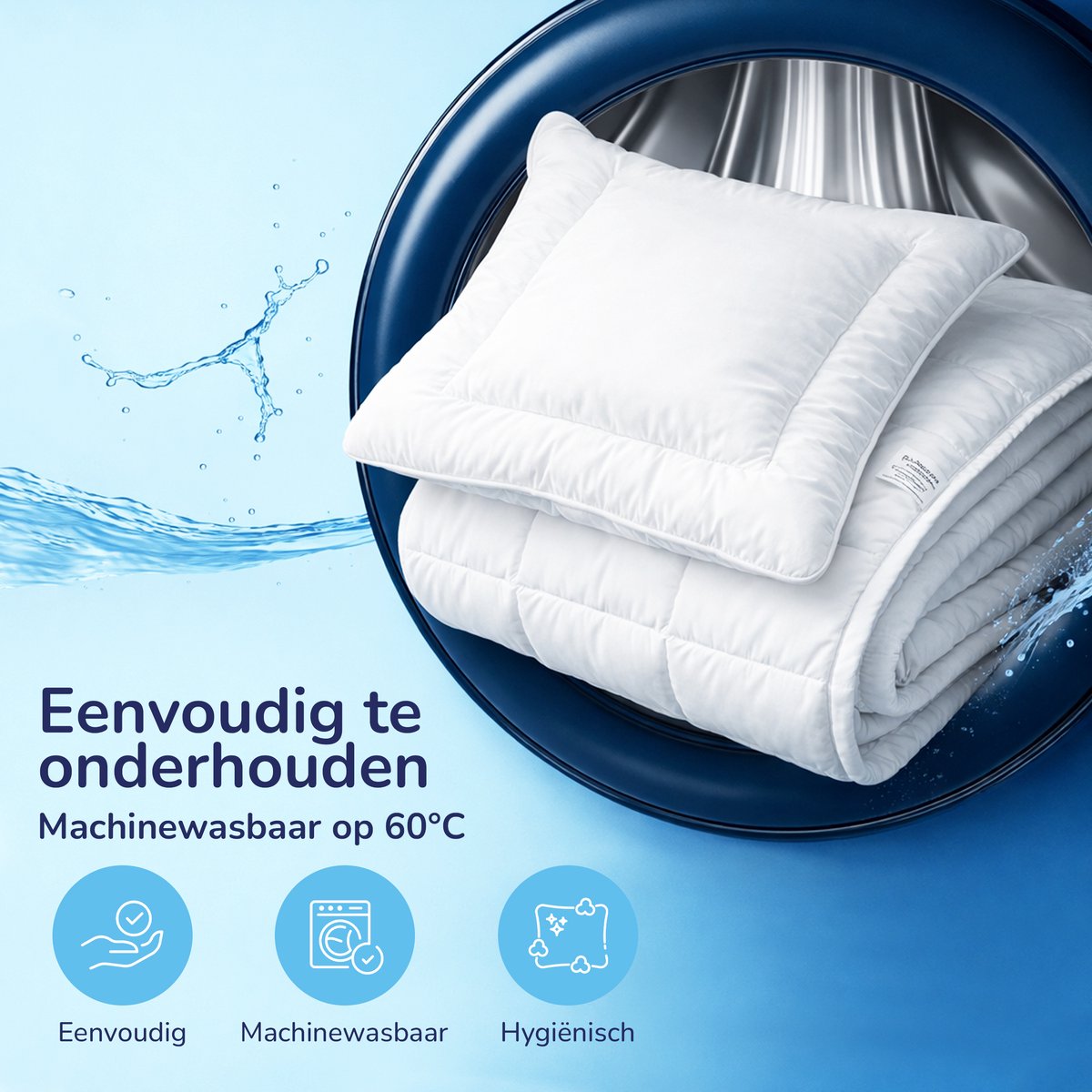 Baby/Peuter enkel dekbed & kussen - 100x135 + 40x60 cm