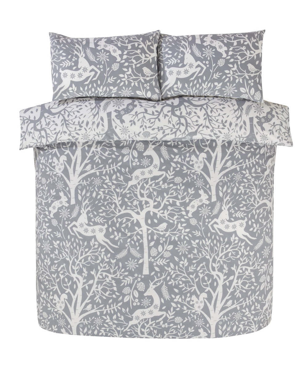 Finest Homeware dekbedovertrek Tatton - polykatoen - grijs